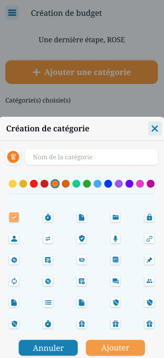 Création d'une categorie